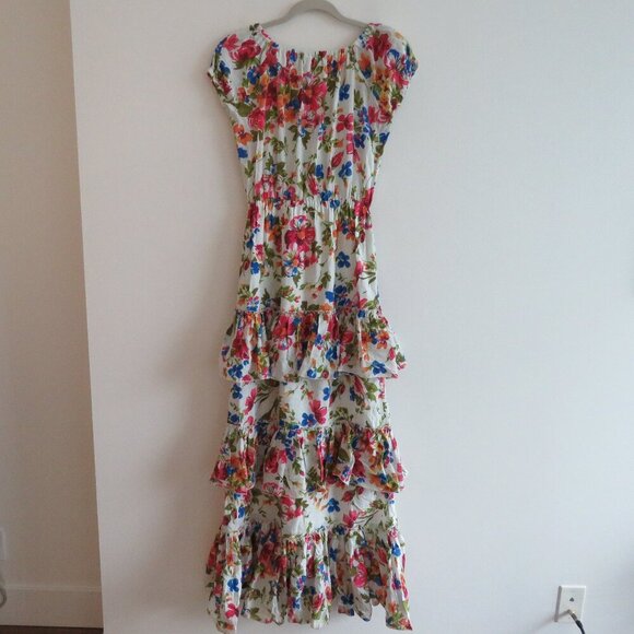 EYWASOULS MALIBU Inka Tiered Floral Maxi Dress Bohemian Summer - Size XS / S - Picture 13 of 16
